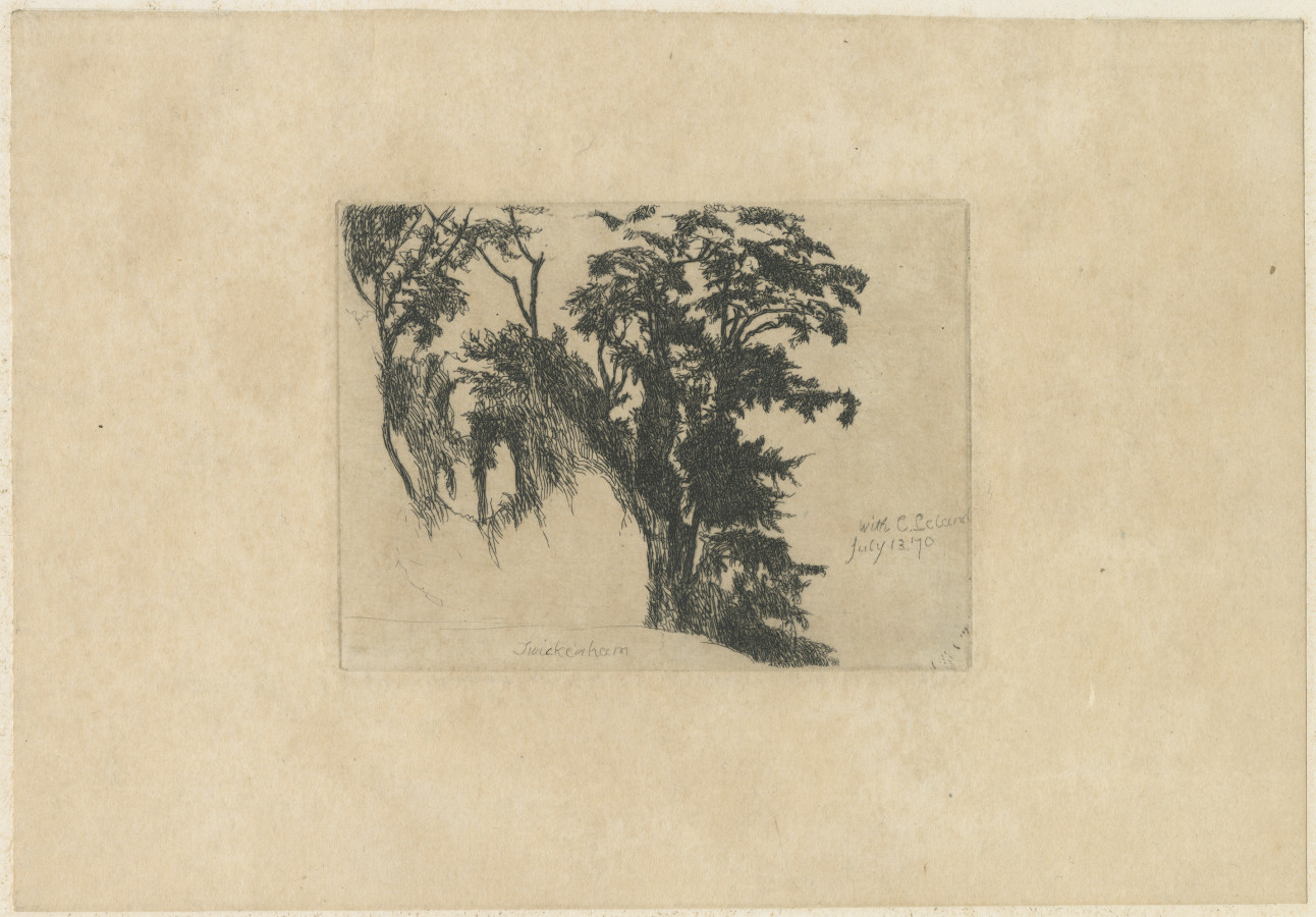 Poplars at Twickenham, with Charles Leland