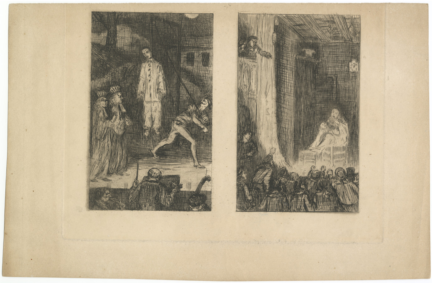 Illustrations 3 and 4 to Champfleury’s Souvenirs des Funambules